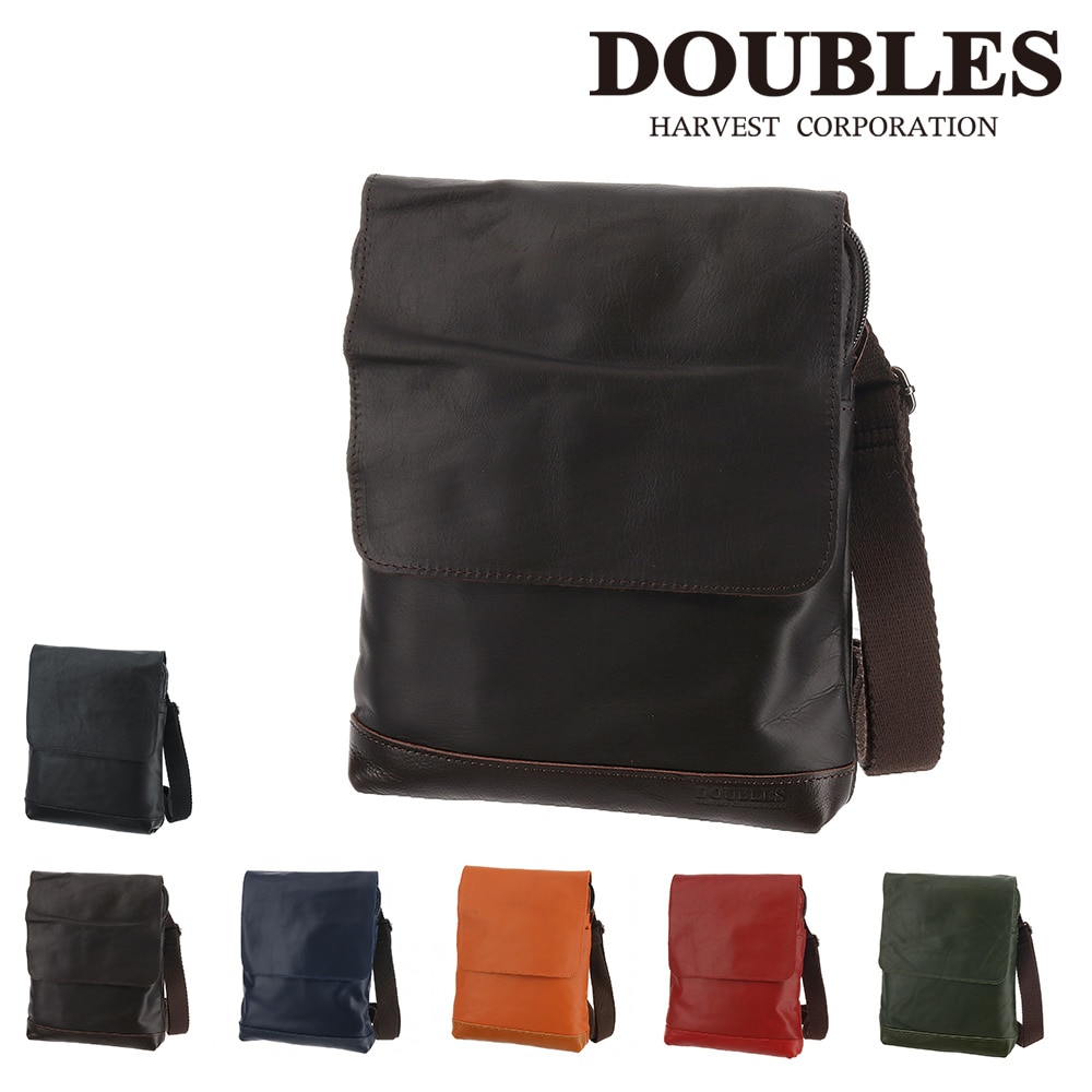 ダブルス DOUBLES ショルダーバッグ M jvk1603 2.ダークブラウン 41xdbr