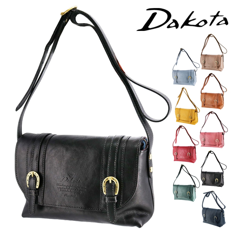 ダコタ バッグ ショルダーバッグ 斜め掛けバッグ サブバッグ 本革 牛革 ミニショルダー Dakota キューブ 1030305 レディース 日本製 誕生日プレゼント ギフト 1.ブラック -10x10