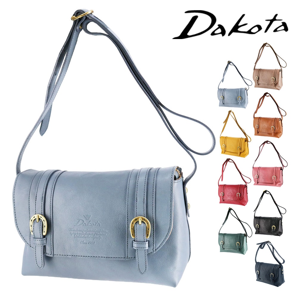 ダコタ バッグ ショルダーバッグ 斜め掛けバッグ サブバッグ 本革 牛革 ミニショルダー Dakota キューブ 1030305 レディース 日本製 誕生日プレゼント ギフト 7.ブルーグレー -12