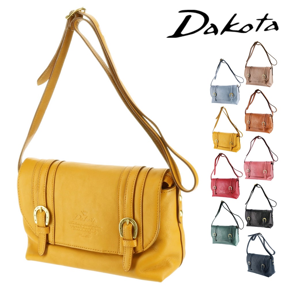 【母の日】 ダコタ バッグ ショルダーバッグ 斜め掛けバッグ サブバッグ 本革 牛革 ミニショルダー Dakota キューブ 1030305 レディース 日本製 誕生日プレゼント ギフト 6.マスタード -53x53