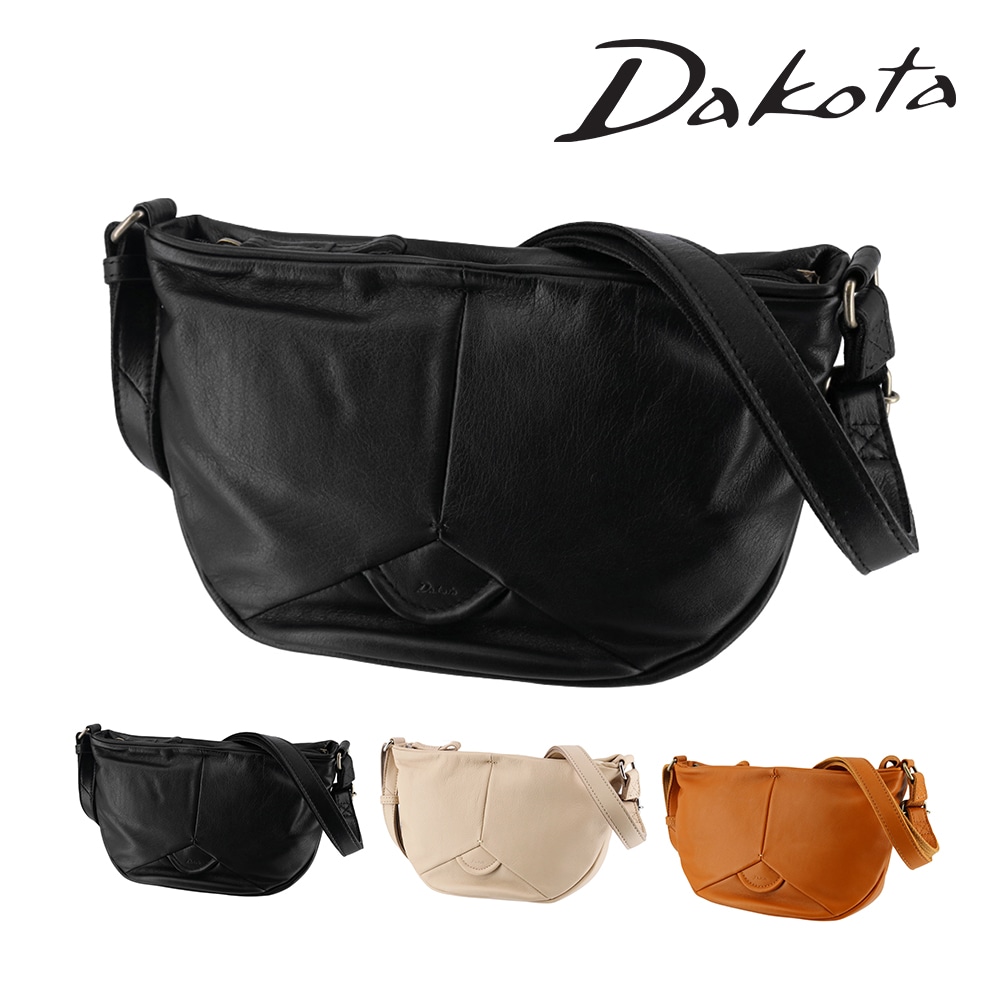 ダコタ バッグ ショルダーバッグ 斜め掛け ラウンド型 本革 Dakota ボンドゥー B6サイズ 1034912 レディース 送料無料 誕生日プレゼント ギフト ラッピング無料 正規代理店 1.ブラック -10