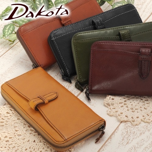 ダコタ Dakota クラプトン ラウンドファスナー長財布 30333(35123) 2.ワイン 44x44