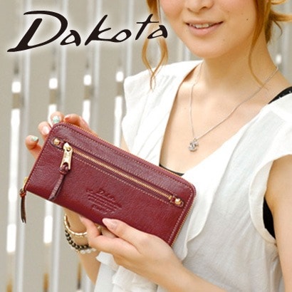 ダコタ Dakota モデルノ ラウンドファスナー長財布 30448(35088) 1.ワイン 33x33