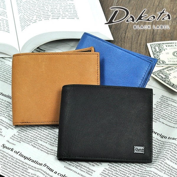 ダコタブラックレーベル Dakota black label ワキシー 二つ折り財布 625911(625901) 1.ブラック 10x10