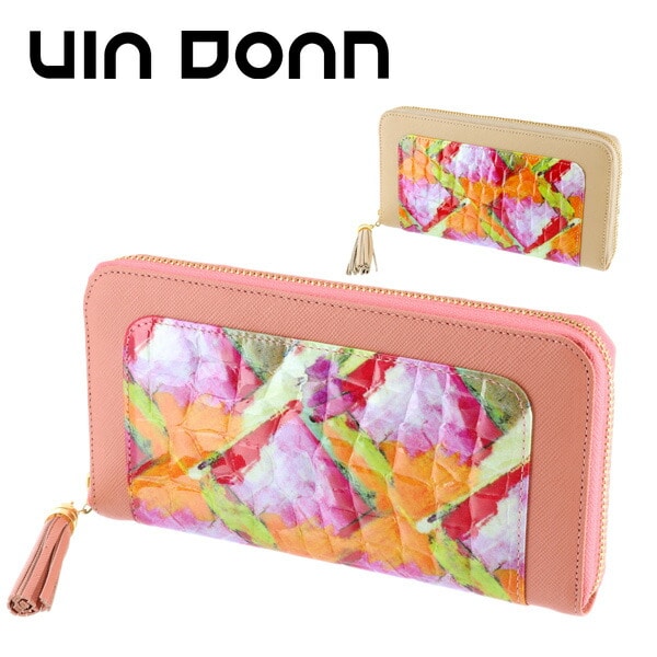 ヴィアドアン VIA DOAN ラウンドファスナー長財布 【SHINE/シャイン】 125 42x42 2.ベージュ