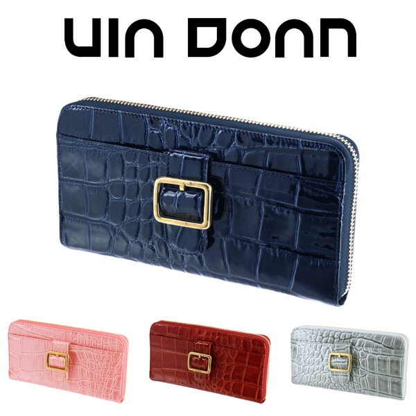 ヴィアドアン VIA DOAN ラウンドファスナー長財布 【LUXCROCO/ラックスクロコ】 323 11x11 4.グレー