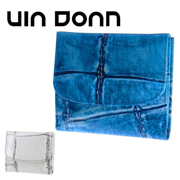ドアン VIA DOAN 折り財布 【LARGECROCO/ラージクロコ】 969 ウォレット 61x61 2.ブルー