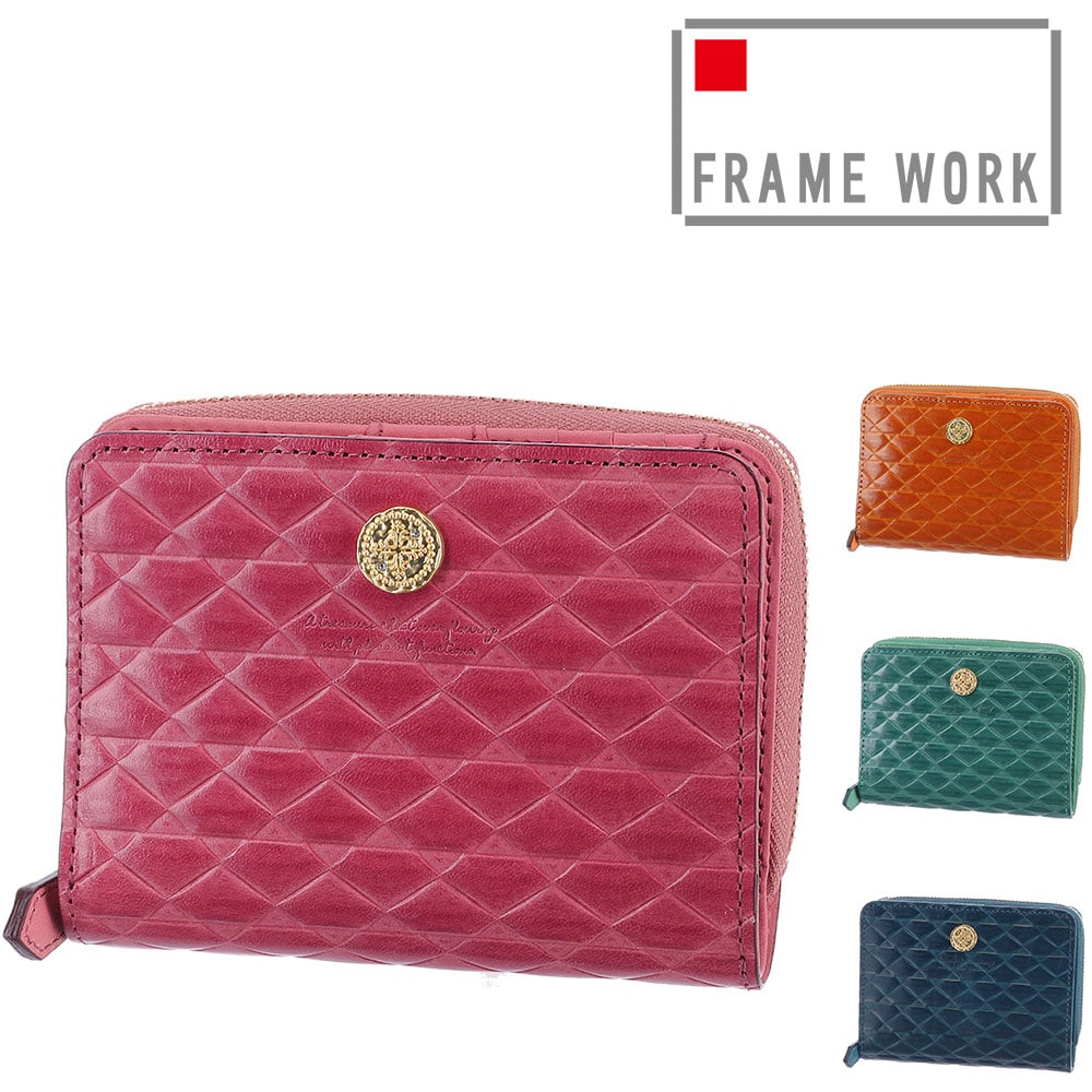 フレームワーク FRAME WORK モネータ 二つ折り財布 45011 4.ネイビー 60x60