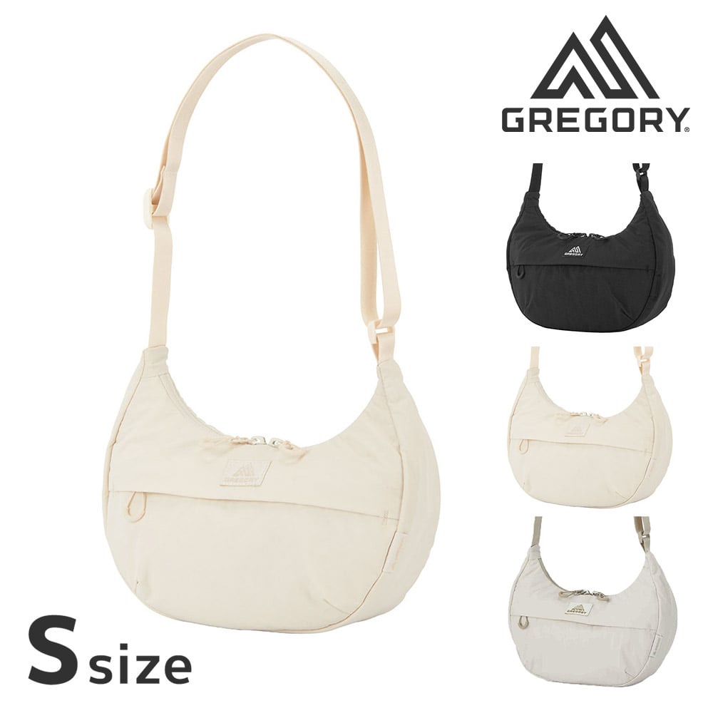 グレゴリー バッグ ショルダーバッグ 斜め掛け 小さめ 軽量 撥水 GREGORY スージーハーフムーンショルダーS Sサイズ 1L メンズ レディース 送料無料 誕生日プレゼント ギフト ラッピング無料 【正規代理店】 2.アイボリーホワイト -190207122633 bfss25