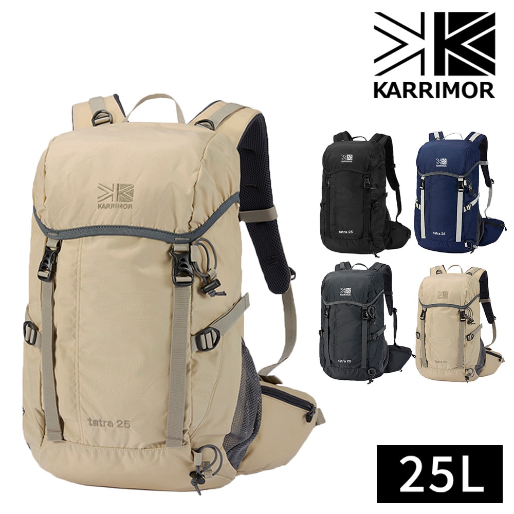 カリマー バッグ リュックサック ザックパック 登山リュック トレッキングパック KARRIMOR タトラ25 25L A3 B4 A4 501211 メンズ レディース キッズ 大容量 送料無料 誕生日プレゼント ギフト 【正規代理店】 4.ペールカーキ -5012110820 bfss25