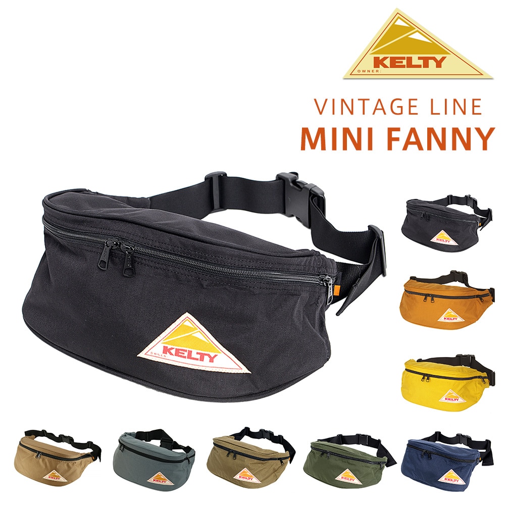 ケルティ KELTY ウエストバッグ VINTAGE MINI FANNY ミニファニー 32591825 1.ブラック -99x1825blk bfss25