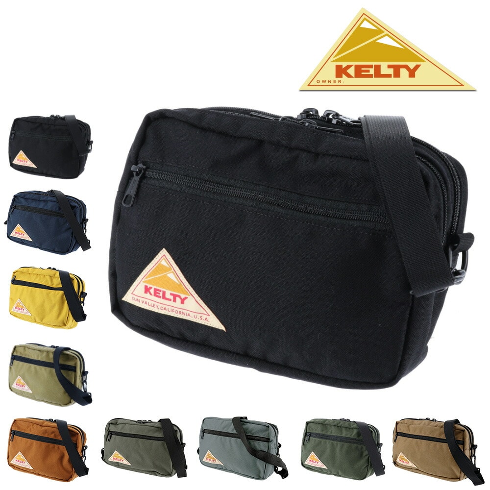 ケルティ KELTY ショルダーバッグ VINTAGE ヴィンテージ RECTANGLE ZIP SHOULDER レクタングルジップショルダー 2592155 1.ブラック - 99x2155black bfss25