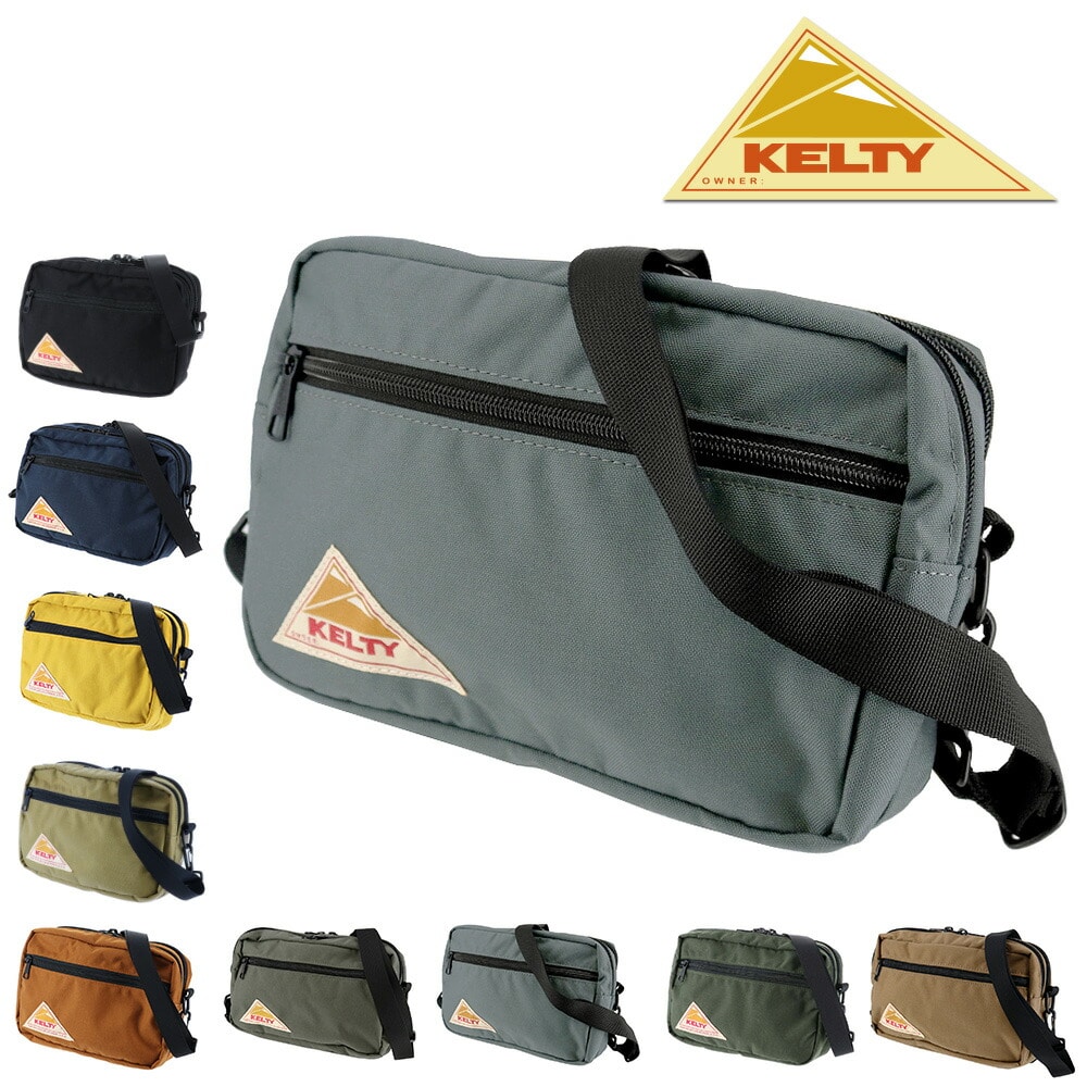 ケルティ KELTY ショルダーバッグ VINTAGE ヴィンテージ RECTANGLE ZIP SHOULDER レクタングルジップショルダー 2592155 7.グラファイト - 99x2155gylp bfss25
