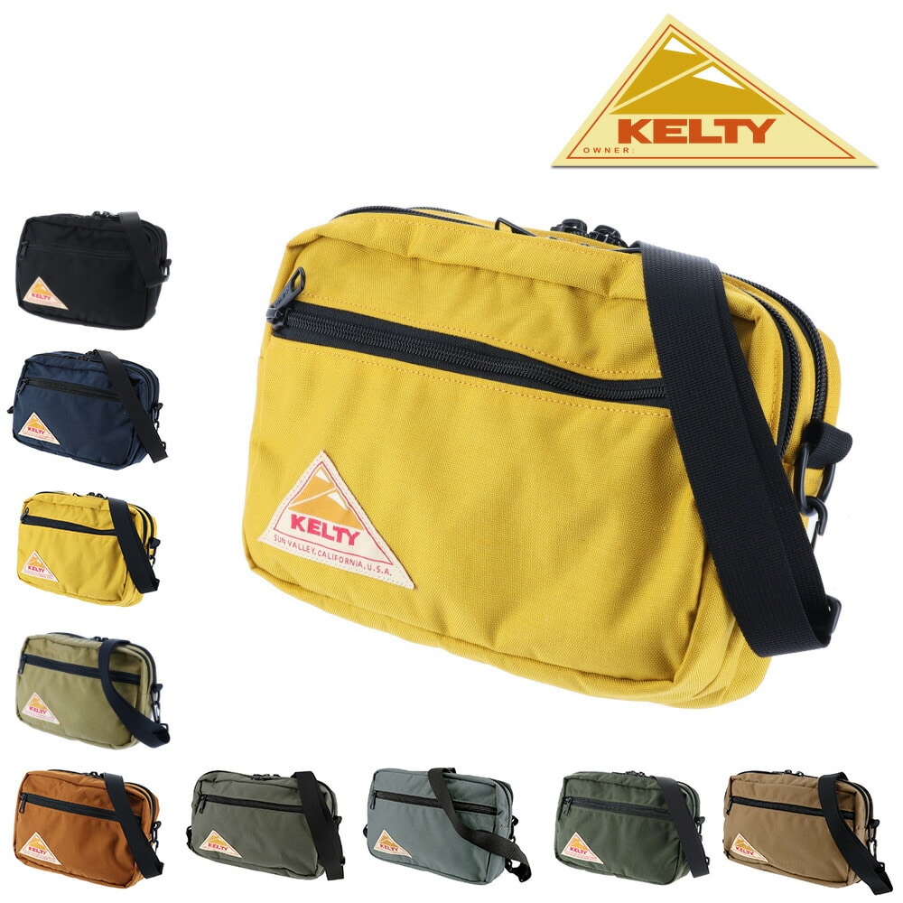 ケルティ KELTY ショルダーバッグ VINTAGE ヴィンテージ RECTANGLE ZIP SHOULDER レクタングルジップショルダー 2592155 3.マスタード - 99x2155mustard bfss25