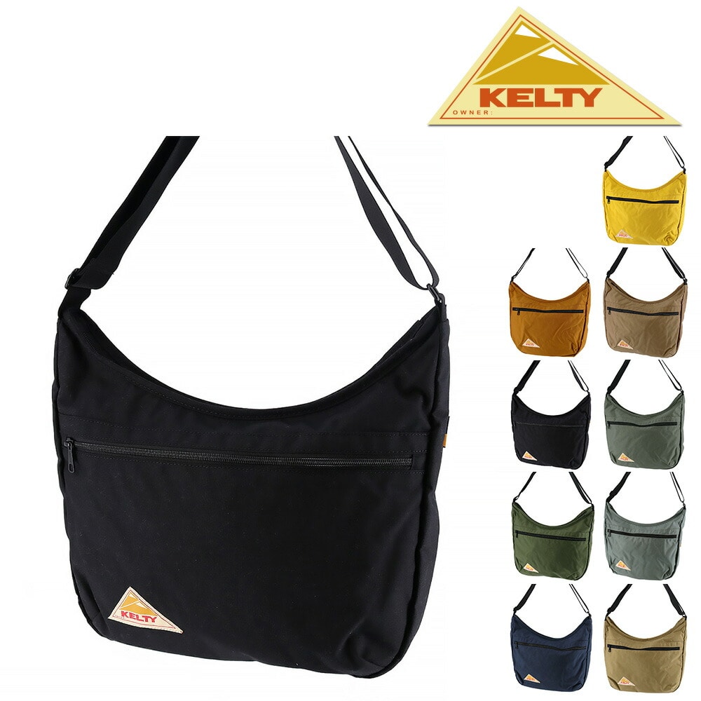 ケルティ KELTY ショルダーバッグ VINTAGE ヴィンテージ CURVE SHOULDER M 2.0 カーブショルダーM2.0 250322 1.ブラック - 99x250322blk bfss25