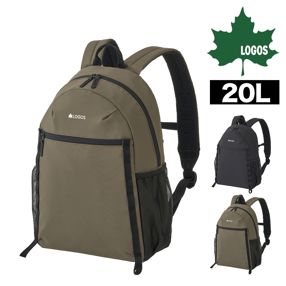 ロゴス バッグ リュック デイパック バックパック 14インチPC収納 撥水 LOGOS スタンダードデイバッグ 20L A4対応 374007 メンズ レディース キッズ 送料無料 プレゼント ギフト ラッピング無料 正規代理店 2.カーキ -37400719