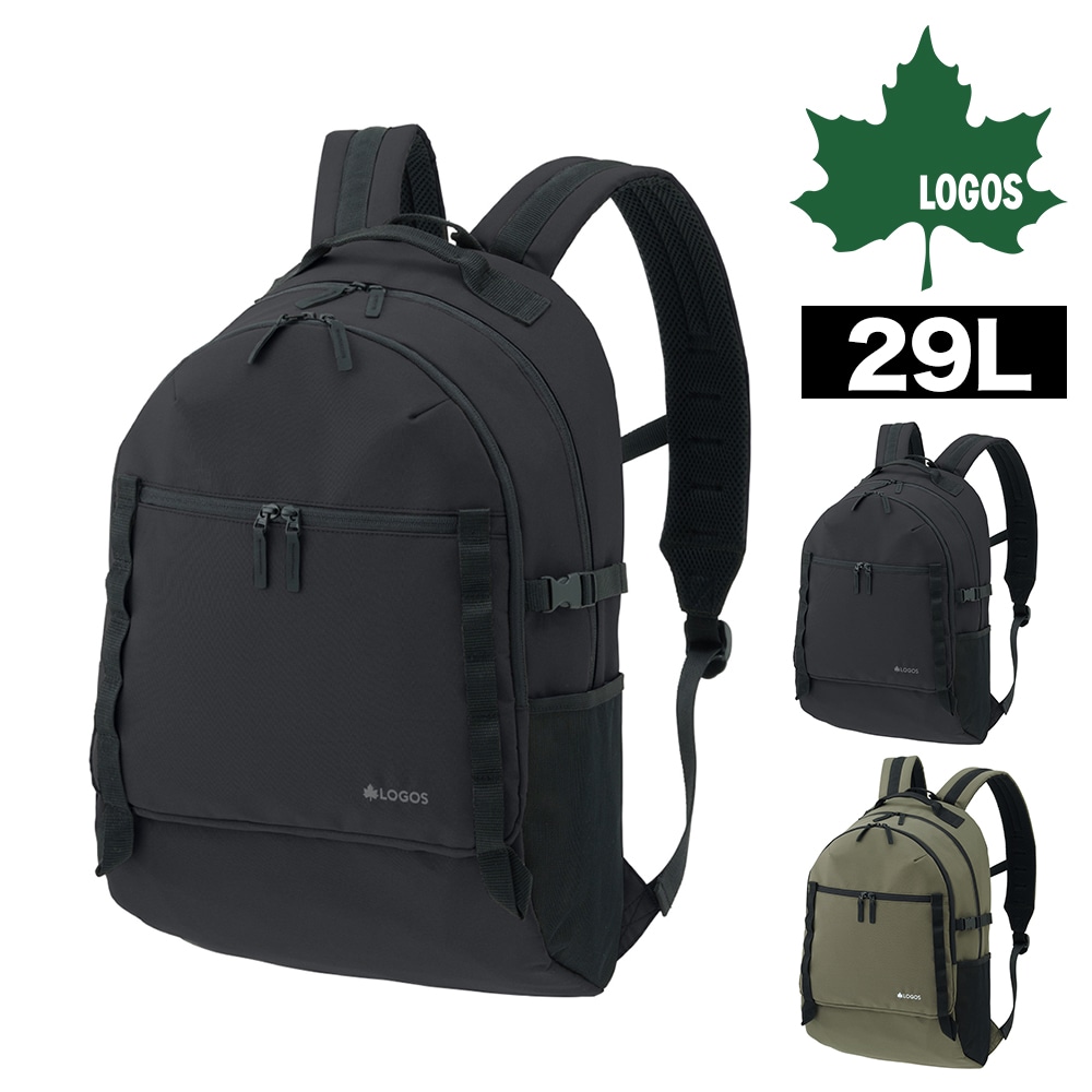 ロゴス バッグ リュック デイパック バックパック 15インチPC収納 撥水 LOGOS スタンダードデイバッグL 29L B4対応 374102 メンズ レディース キッズ 送料無料 プレゼント ギフト ラッピング無料 正規代理店 1.ブラック -37410209