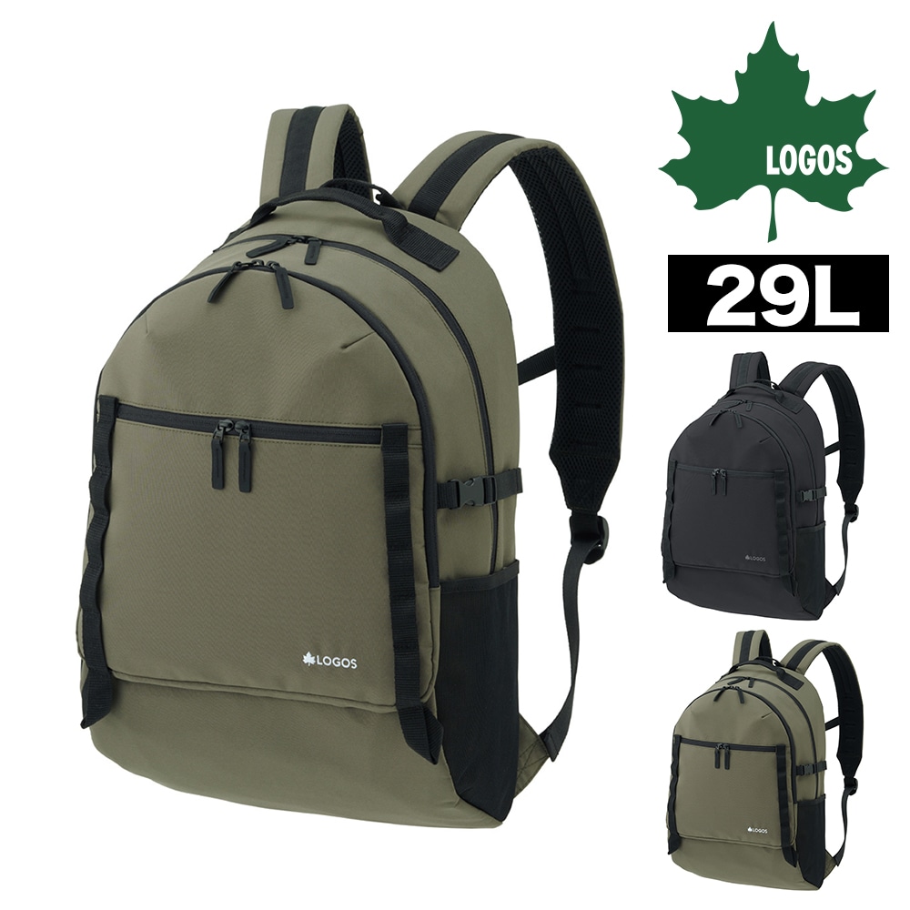 ロゴス バッグ リュック デイパック バックパック 15インチPC収納 撥水 LOGOS スタンダードデイバッグL 29L B4対応 374102 メンズ レディース キッズ 送料無料 プレゼント ギフト ラッピング無料 正規代理店 2.カーキ -37410219