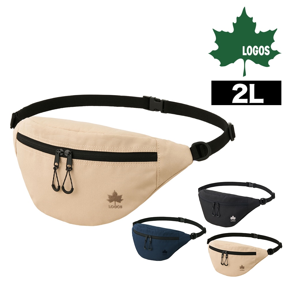 ロゴス バッグ ウエストバッグ ボディバッグ ヒップバッグ LOGOS ウエストポーチ 2L A6対応 374109 メンズ レディース キッズ 誕生日プレゼント ギフト ラッピング無料 正規代理店 3.ベージュ -37410929