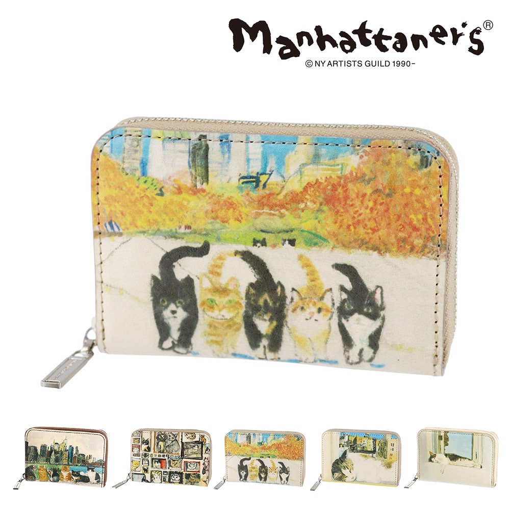 マンハッタナーズ 財布 小物 コインケース 小銭入れ 小物入れ マルチケース ポーチ manhattaner's トップパース ラウンドファスナー 0751521 レディース 送料無料 誕生日プレゼント 【正規代理店】 4.アンパイアロックを闊歩する -0751521-1042