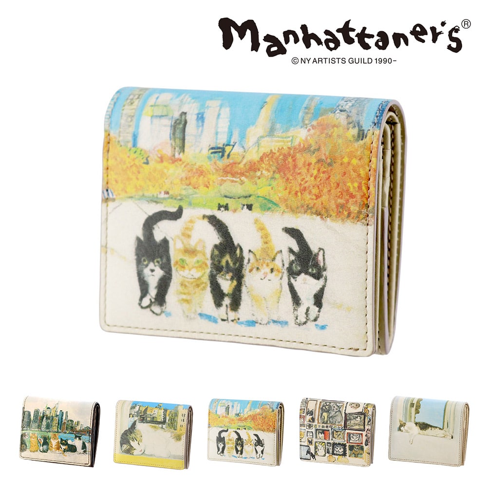 【母の日】 マンハッタナーズ 財布 小物 雑貨 二つ折り財布 2つ折り財布 折財布 manhattaner's トップパース ホックタイプ 0751522 レディース 送料無料 誕生日プレゼント ギフト 【正規代理店】 4.アンパイアロックを闊歩する -0751522-1042