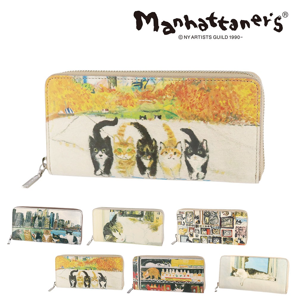 マンハッタナーズ 財布 長財布 ラウンドファスナー 小物 雑貨 本革 manhattaner's トップパース 0751517 0751527 レディース 送料無料 誕生日プレゼント ギフト 【正規代理店】 4.アンパイアロックを闊歩する -0751527-1042