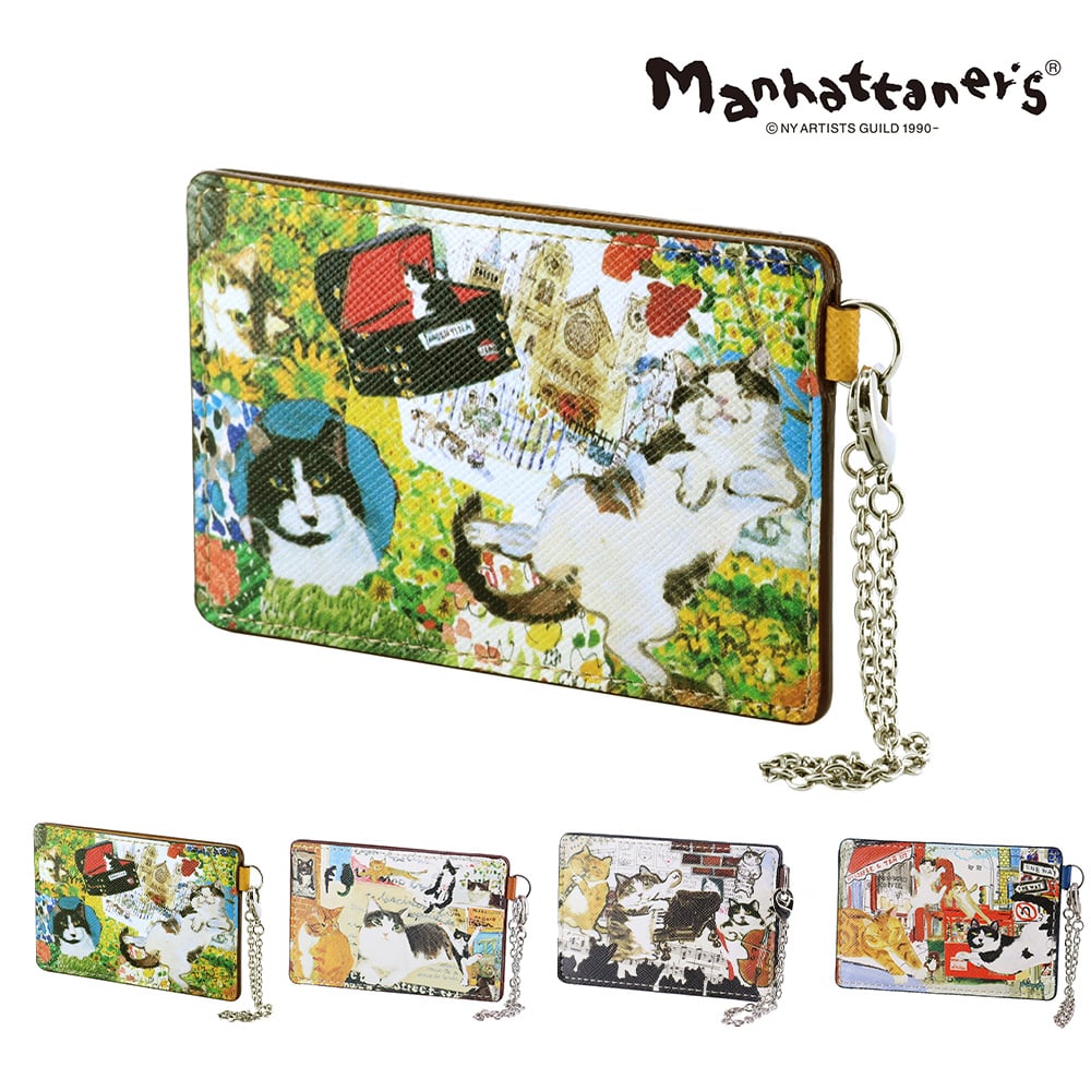 マンハッタナーズ 財布 パスケース 定期入れ カードケース 小物 雑貨 本革 manhattaner's ライブリーパース 0751660 レディース 誕生日プレゼント ギフト 【正規代理店】 1.薫るマンハッタン -0751660-0060