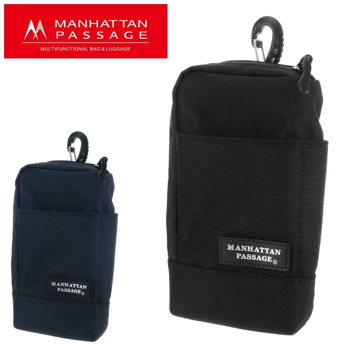マンハッタンパッセージ MANHATTAN PASSAGE LUX ルクス モバイルポーチ M mp-85m 1.ブラック 10xbk