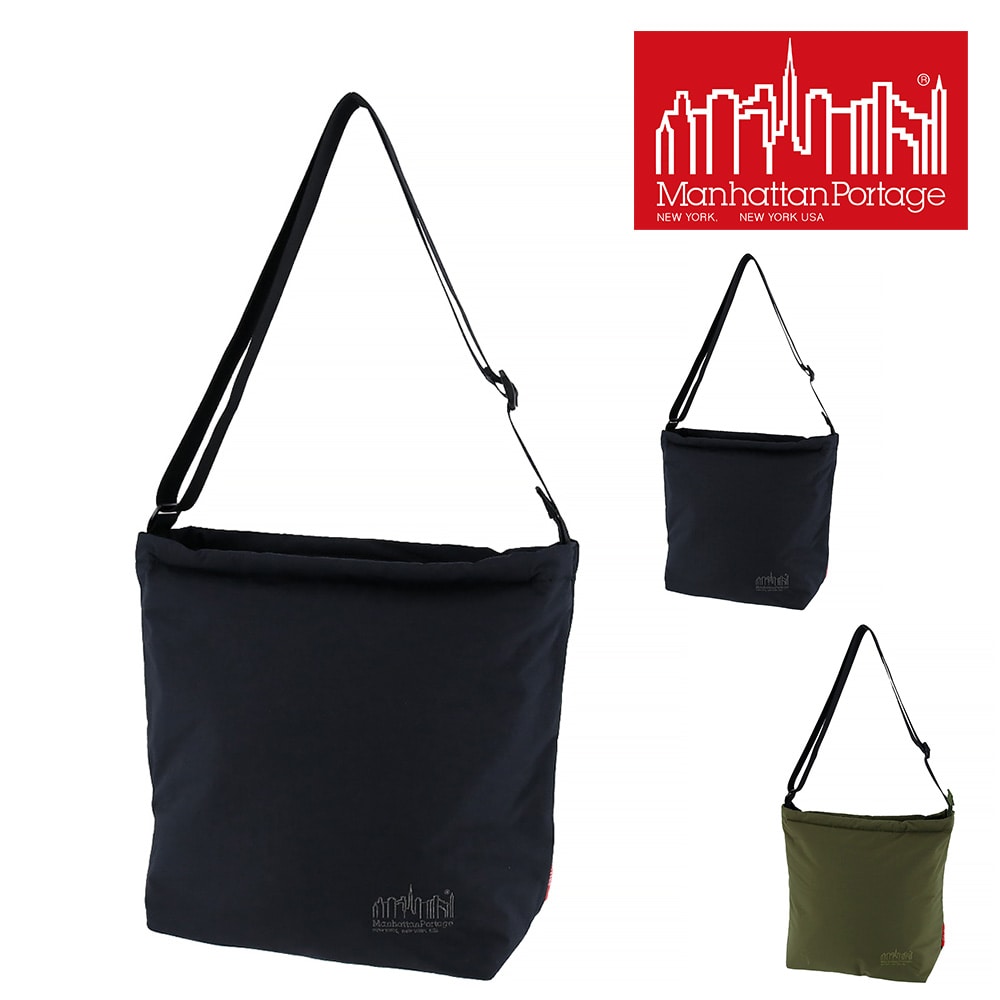 マンハッタンポーテージ Manhattan Portage ショルダーバッグ Braganza Shoulder Bag Padded Nylon Taffeta MP2405PNT 1.ブラック -10x1000 cou09