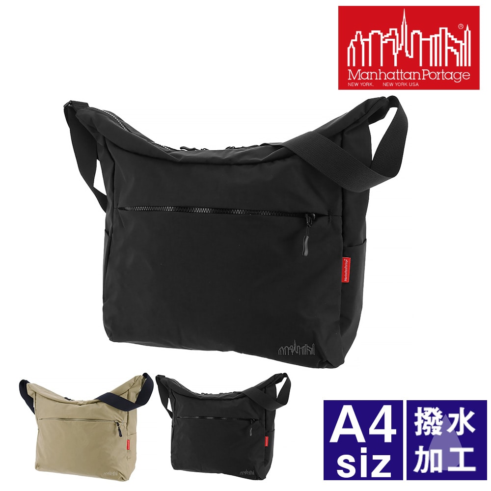 マンハッタンポーテージ Manhattan Portage ショルダーバッグ Bed-Stuy Shoulder Bag (LG) Nylon Tussah Quill mp6041lgts 1.ブラック -1000 cou09