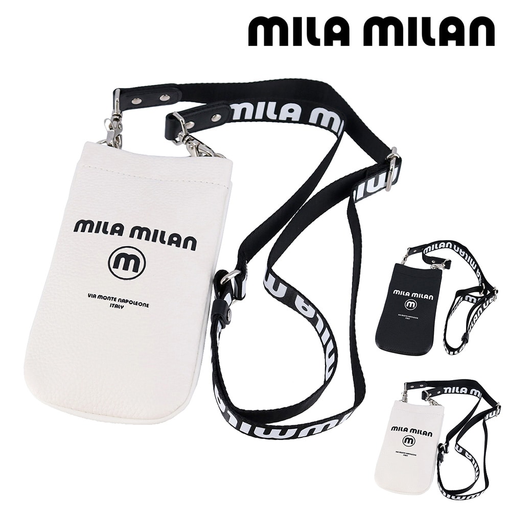 ミラ・ミラン mila milan コルソ スマホショルダーバッグ 250101 2.ホワイト -20xwht