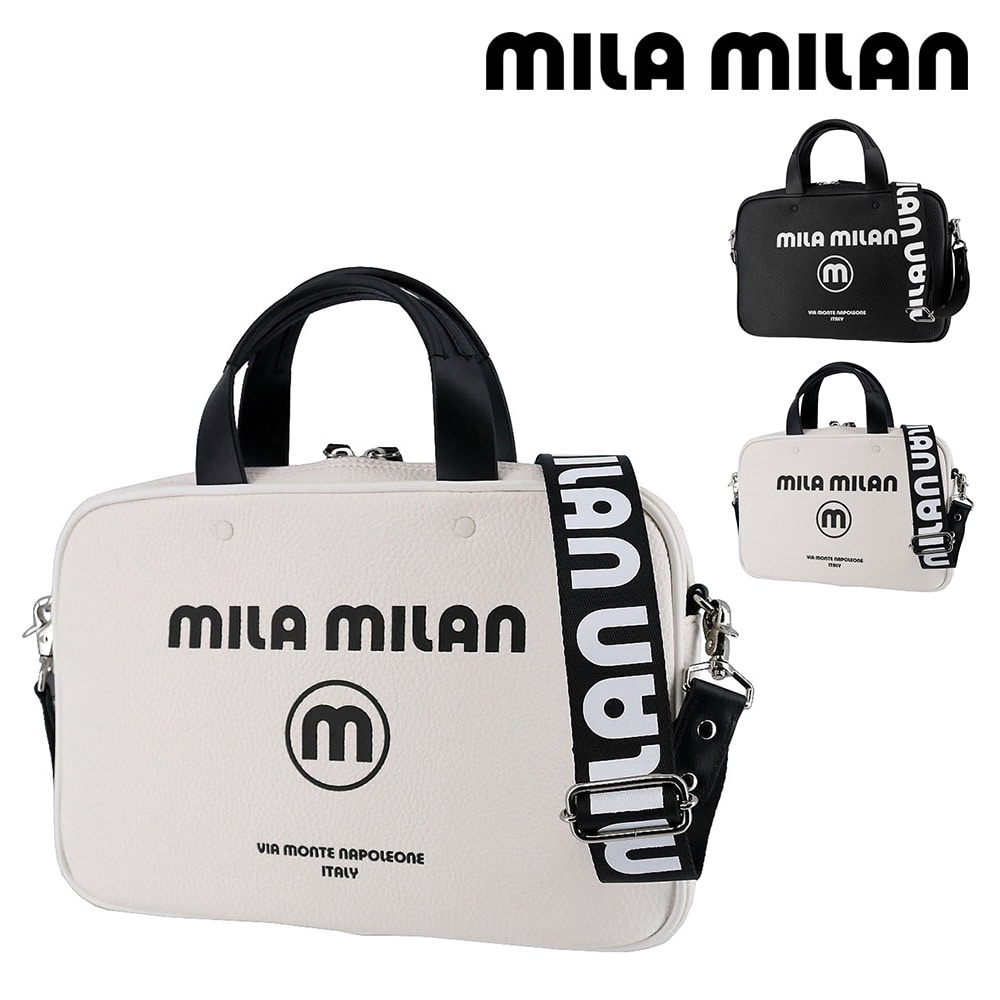 ミラ・ミラン mila milan コルソ ミニブリーフバッグ 250504 2.ホワイト -20xwht
