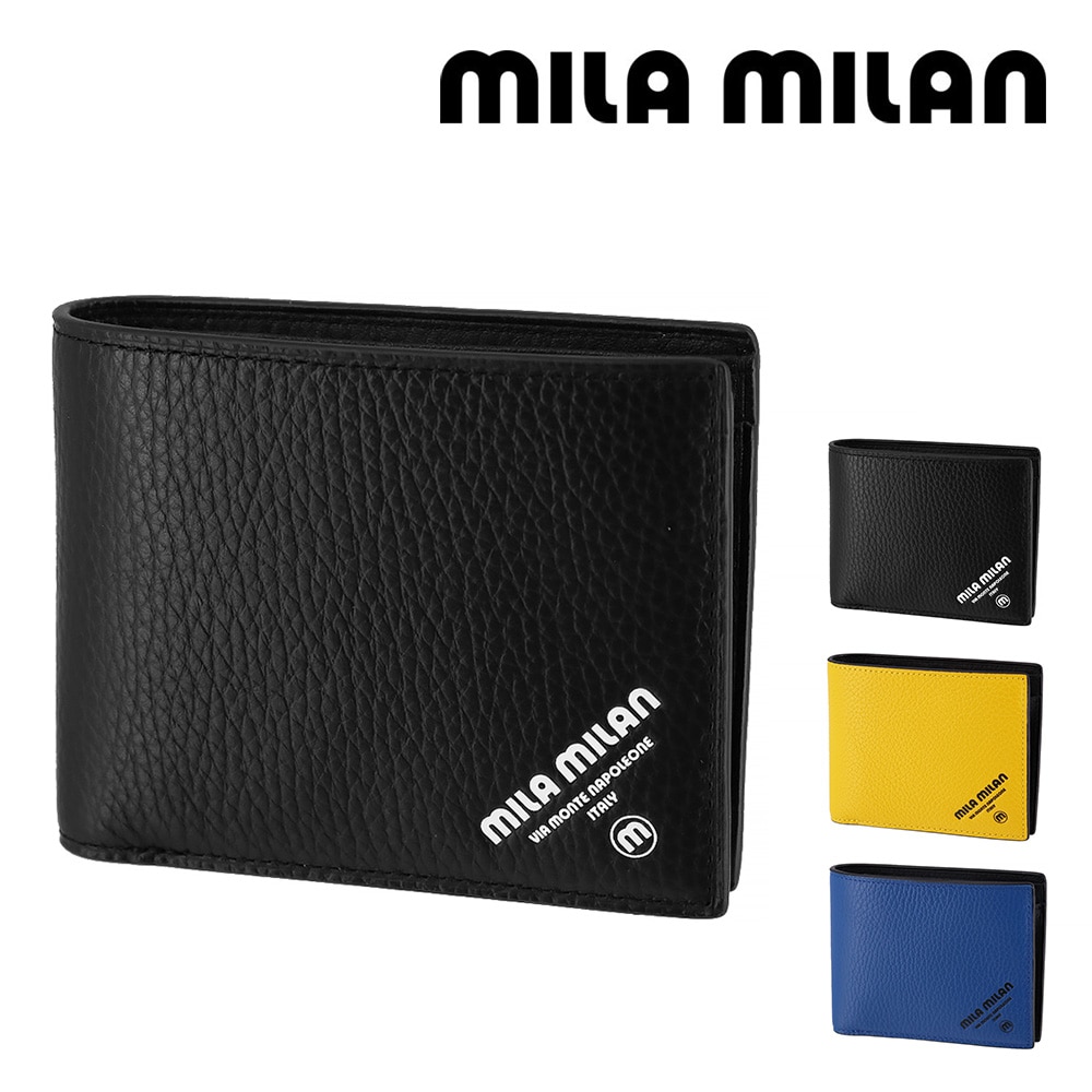 ミラ・ミラン mila milan コパー 二つ折り財布 253624 1.ブラック -10xblk