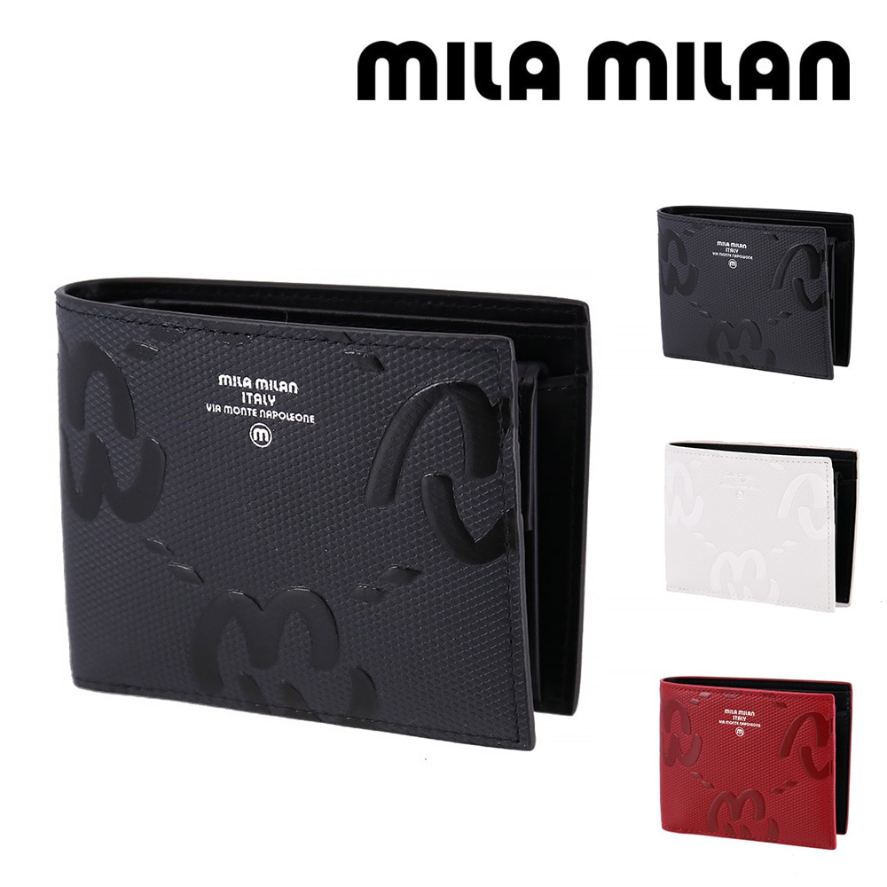 ミラ・ミラン mila milan ミオ 二つ折り財布 255613 1.ブラック -10xblk