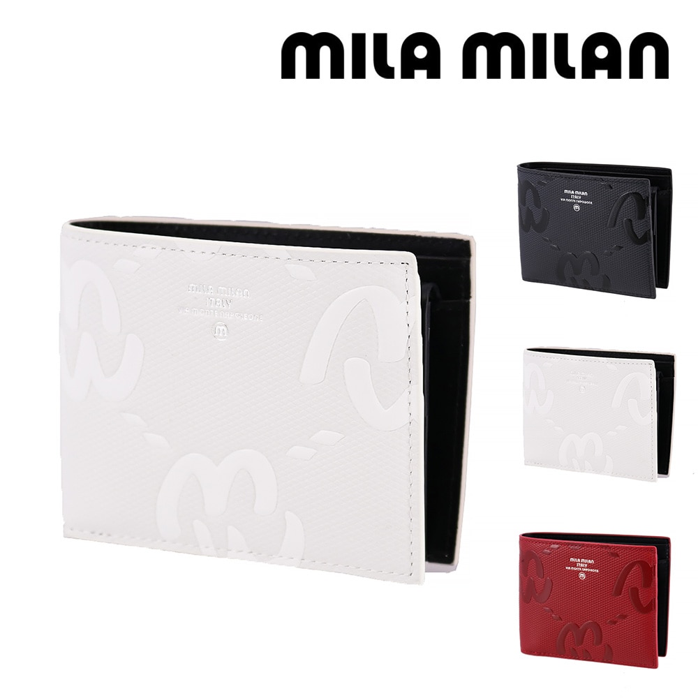 ミラ・ミラン mila milan ミオ 二つ折り財布 255613 2.ホワイト -20xwht