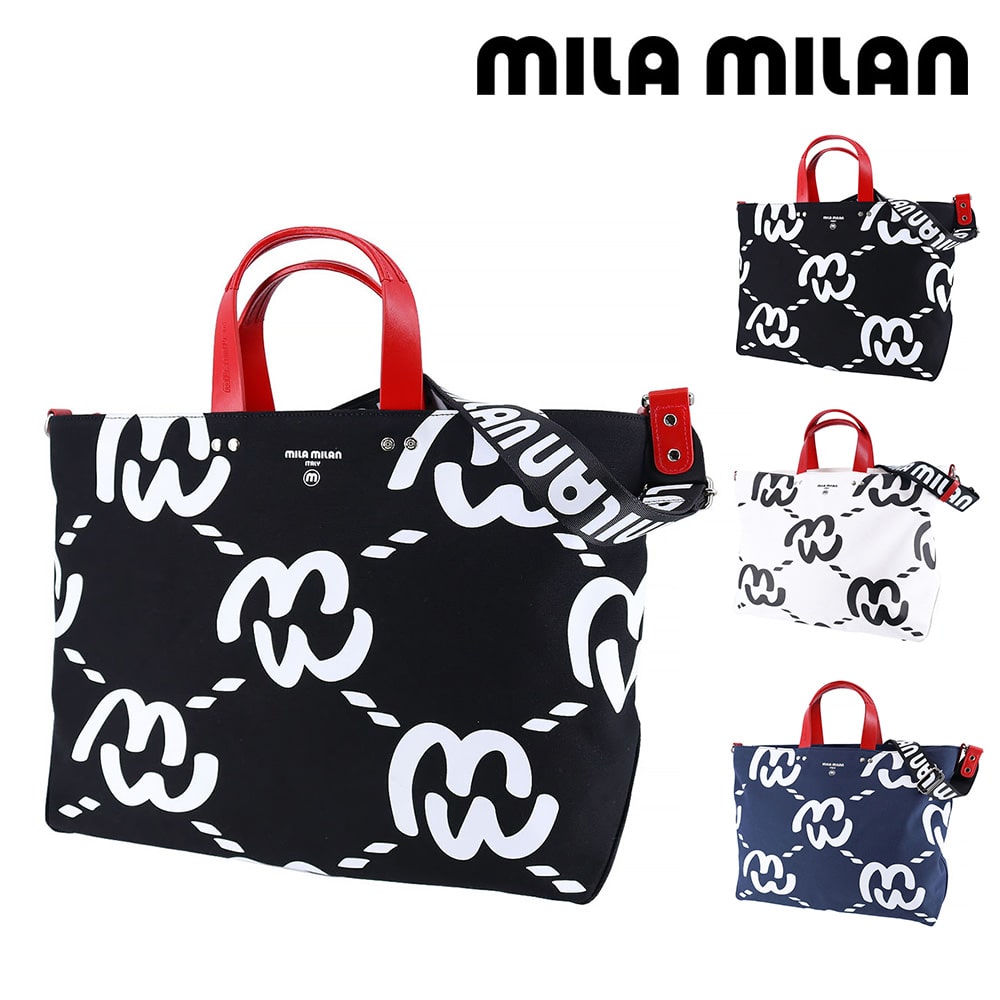 ミラ・ミラン mila milan ミミ 2WAYトートボストンバッグ B4 259712 1.ブラック -10xblk