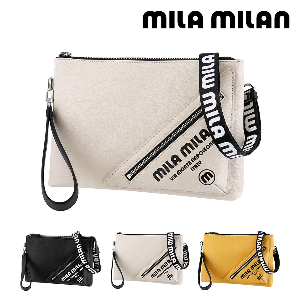 ミラ・ミラン mila milan プリモ 2WAYクラッチバッグ 261111 2.ホワイト -20xwht