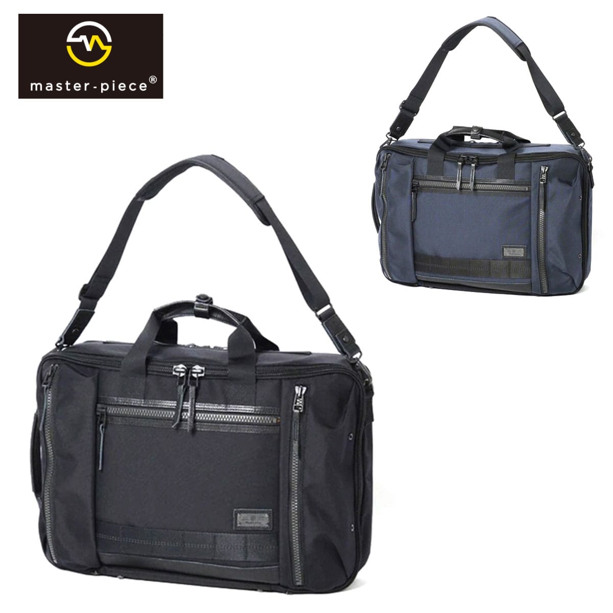 マスターピース master-piece RISE ライズ 3WAYビジネスバッグ 02260 1.ブラック 10x010