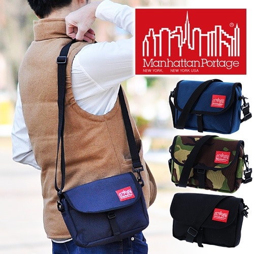 マンハッタンポーテージ Manhattan Portage ショルダーバッグ ファーロッカウェイバッグ 【コーデュラナイロン】 [Far Rockaway Bag] mp141010x1000 1.ブラック