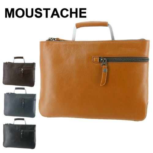 ムスタッシュ MOUSTACHE ショルダーバッグ クラッチバッグ(S) 3wayビジネスバッグ jwe2225 2.ダークブラウン