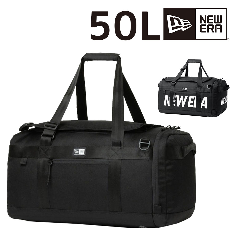 ニューエラ 2WAYダッフルバッグ リュックサック ボストンバッグ New Era クラブダッフルバッグ 50L A3 B4 A4 メンズ レディース 誕生日プレゼント ギフト 【正規代理店】 1.ブラック -99x14521344