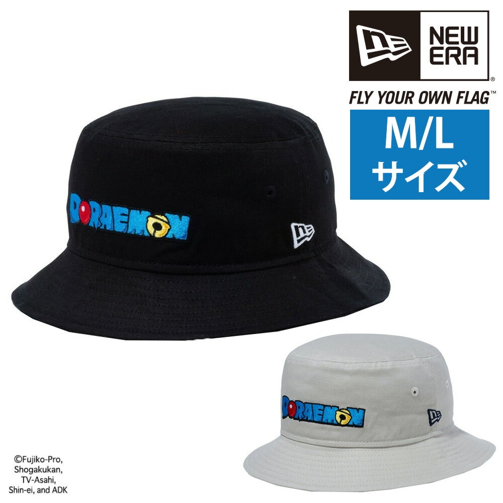 ニューエラ NEW ERA ドラえもん 帽子 BUCKET- 01 WOVEN WAPPEN バケット01 ウーブンワッペン 3.ブラック(M/L) -99x14174551m