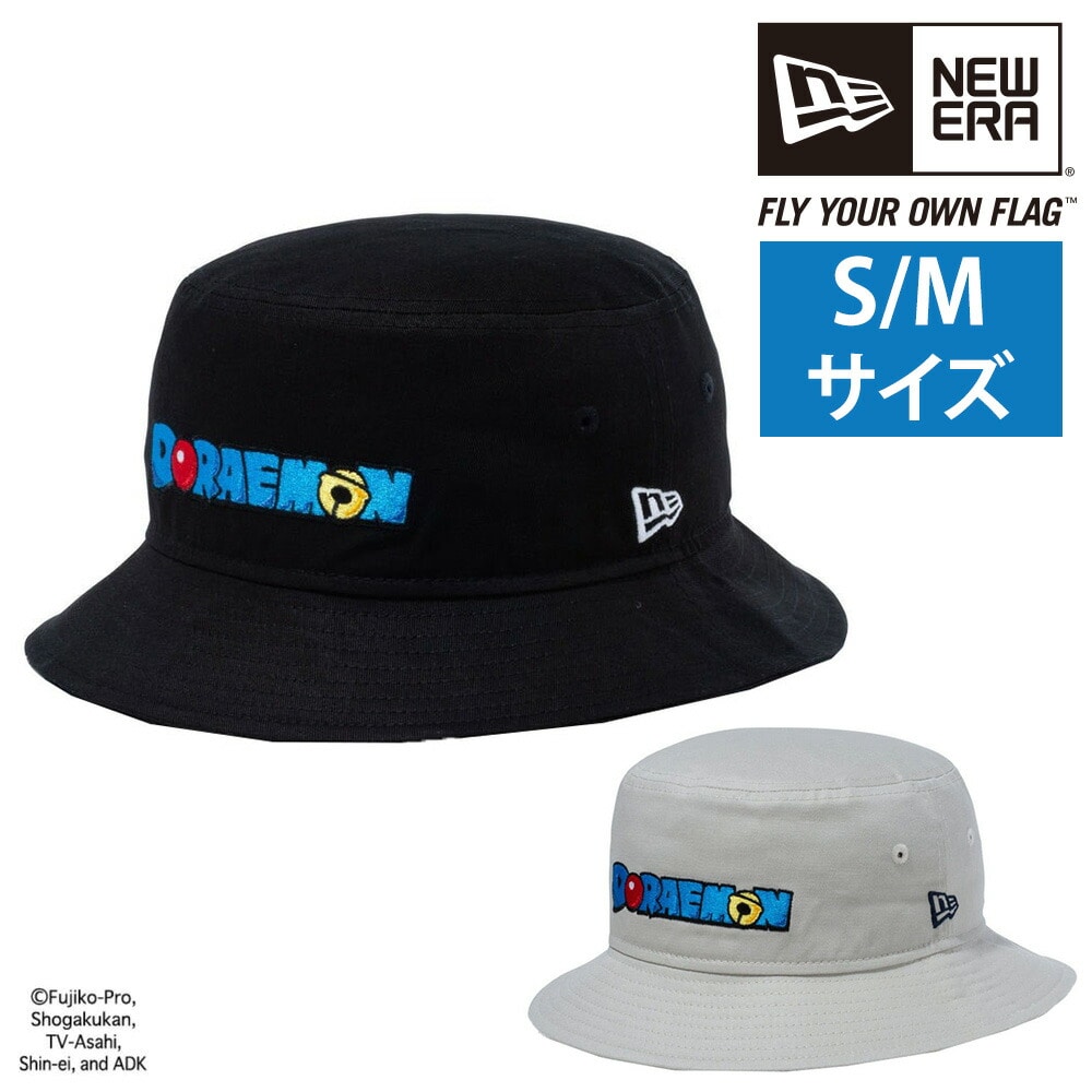 ニューエラ NEW ERA ドラえもん 帽子 BUCKET- 01 WOVEN WAPPEN バケット01 ウーブンワッペン 1.ブラック(S/M) -99x14174551s
