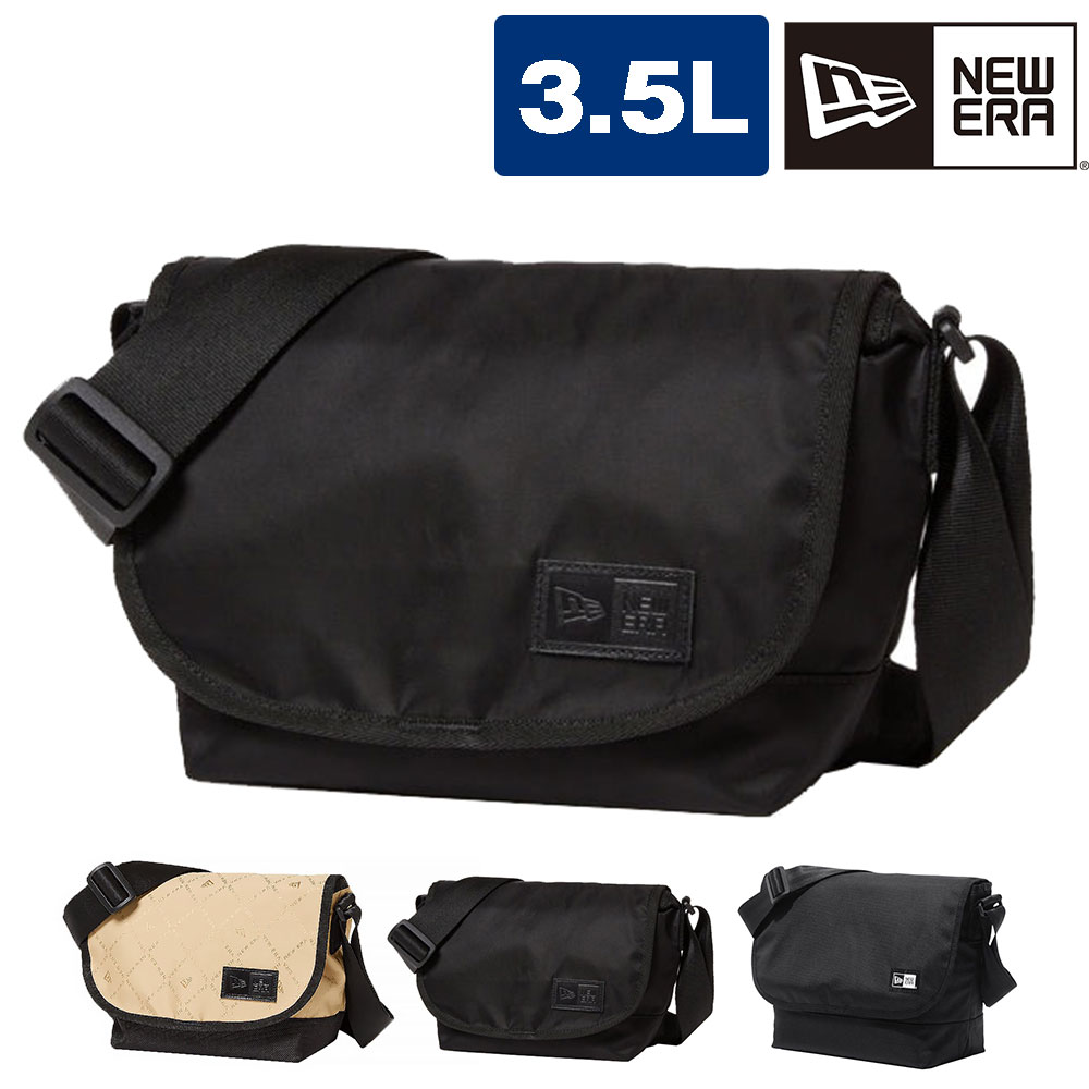 ニューエラ バッグ ショルダー メッセンジャーバッグ 斜め掛けバッグ NEW ERA ショルダーバッグミニ 3.5L メンズ レディース キッズ 誕生日プレゼント 正規代理店 2.ナイロンツイルブラック -99x14392109