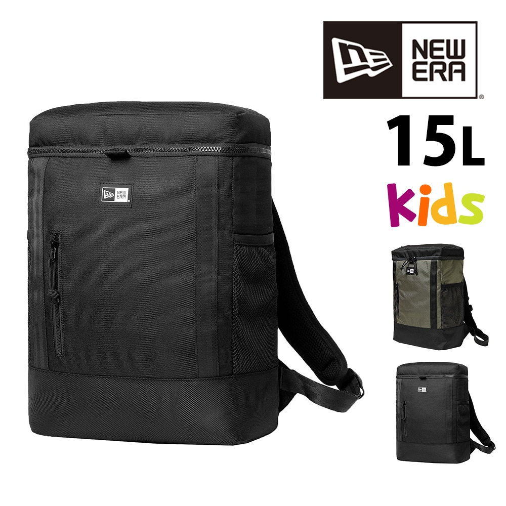 ニューエラ バッグ リュックサック デイパック バックパック NEW ERA キッズ ユースボックスパック 15L A4サイズ メンズ レディース キッズ 送料無料 誕生日プレゼント ギフト ラッピング無料 【正規代理店】 1.ブラック -14521295