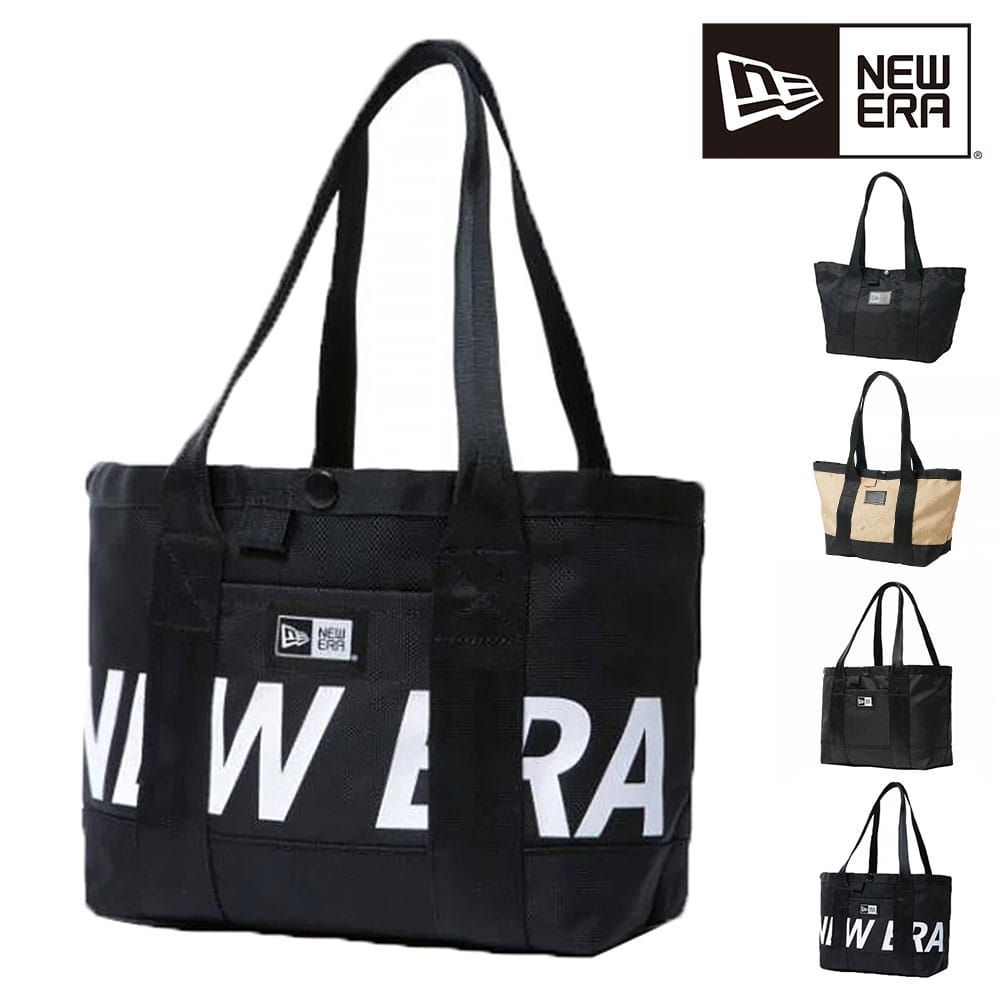 ニューエラ バッグ トート 手提げバッグ 肩掛けバッグ 小型 NEW ERA トートバッグ ミニ TOTE BAG MINI 6L A5サイズ メンズ レディース キッズ プレゼント 正規代理店 2.ブラックxホワイト -99x14521300