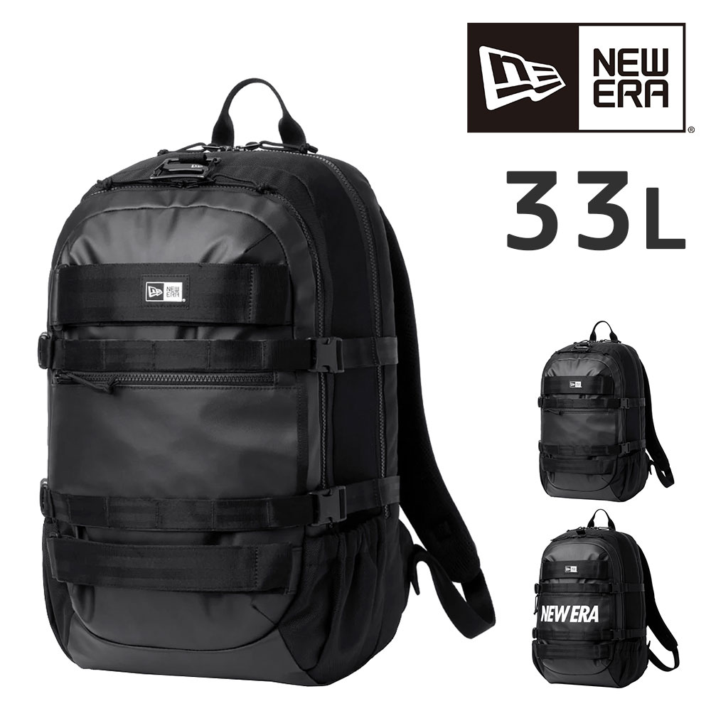 ニューエラ バッグ リュック リュックサック デイパック バックパック スケートボード アーバンパック 33L A3 B4 A4 メンズ レディース キッズ 大容量 誕生日プレゼント ギフト 1.ブラック -99x14521312