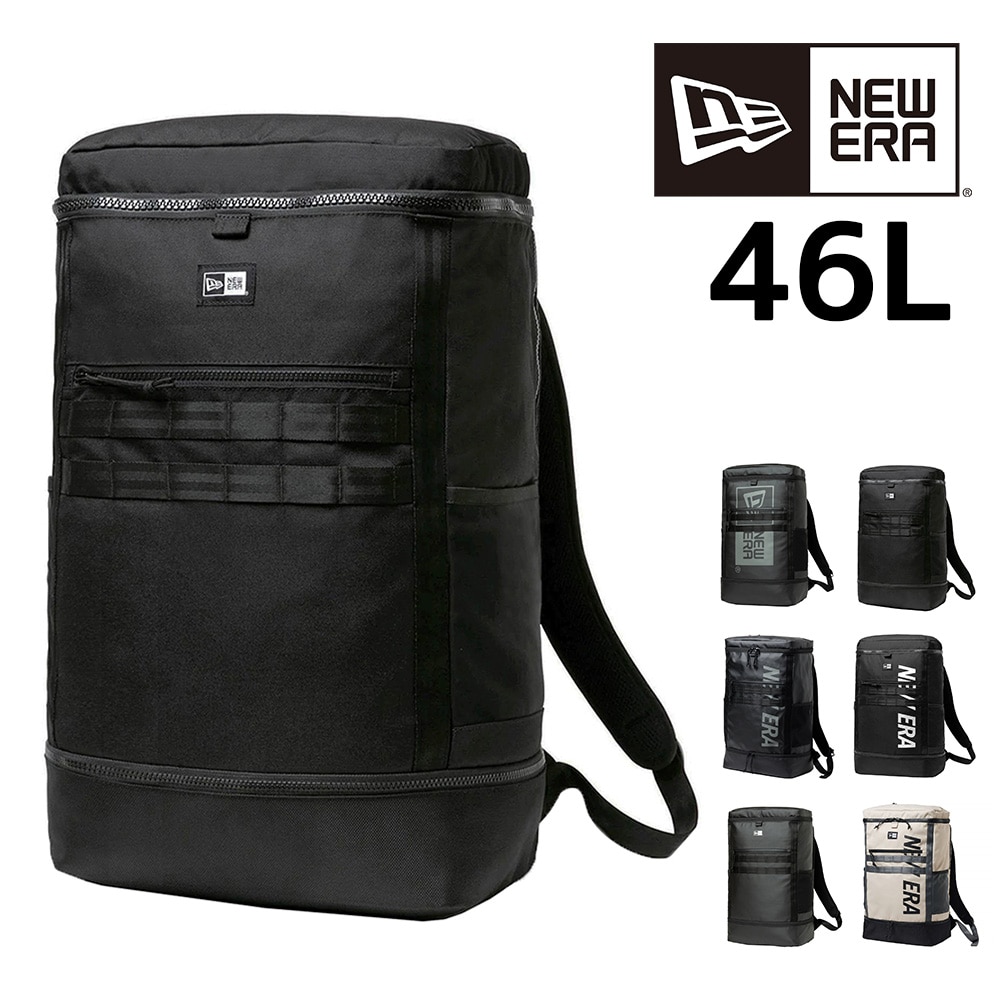 ニューエラ バッグ リュック リュックサック デイパック バックパック 大容量 ボックスパックラージ 46L A3 B4 A4 メンズ レディース キッズ 軽量 誕生日プレゼント ギフト 1.ブラック -99x14521369