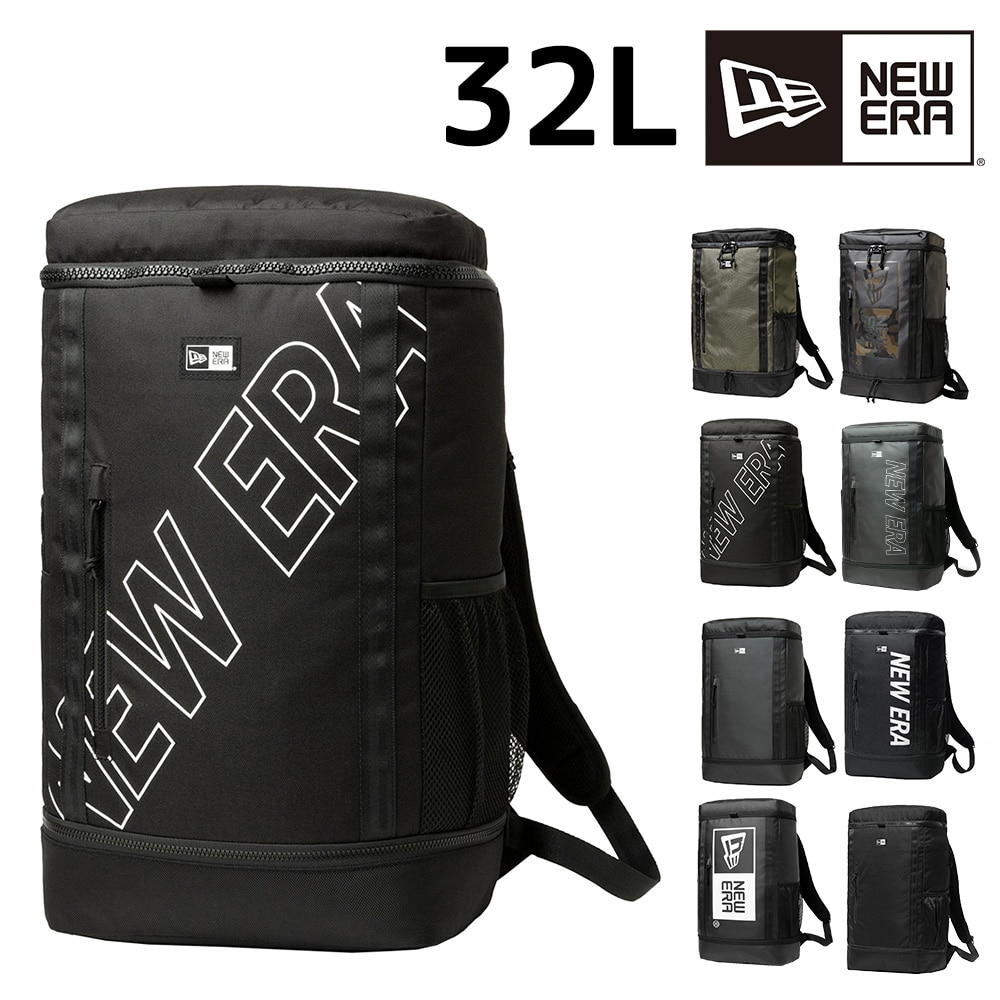 ニューエラ バッグ リュック リュックサック デイパック バックパック 大容量 NEW ERA ボックスパック BOX PACK TPU 32L B4 A4 メンズ レディース キッズ 軽量 送料無料 誕生日プレゼント ギフト ラッピング無料 【正規代理店】 3.ロゴブラック -99x14521370