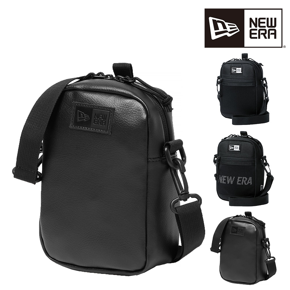 ニューエラ バッグ ショルダーバッグ ポーチ 縦型 ミニバッグ NEW ERA ショルダーポーチ 1.7L メンズ レディース キッズ 誕生日プレゼント ギフト ラッピング無料 【正規代理店】 3.レザーブラック -99x14655338